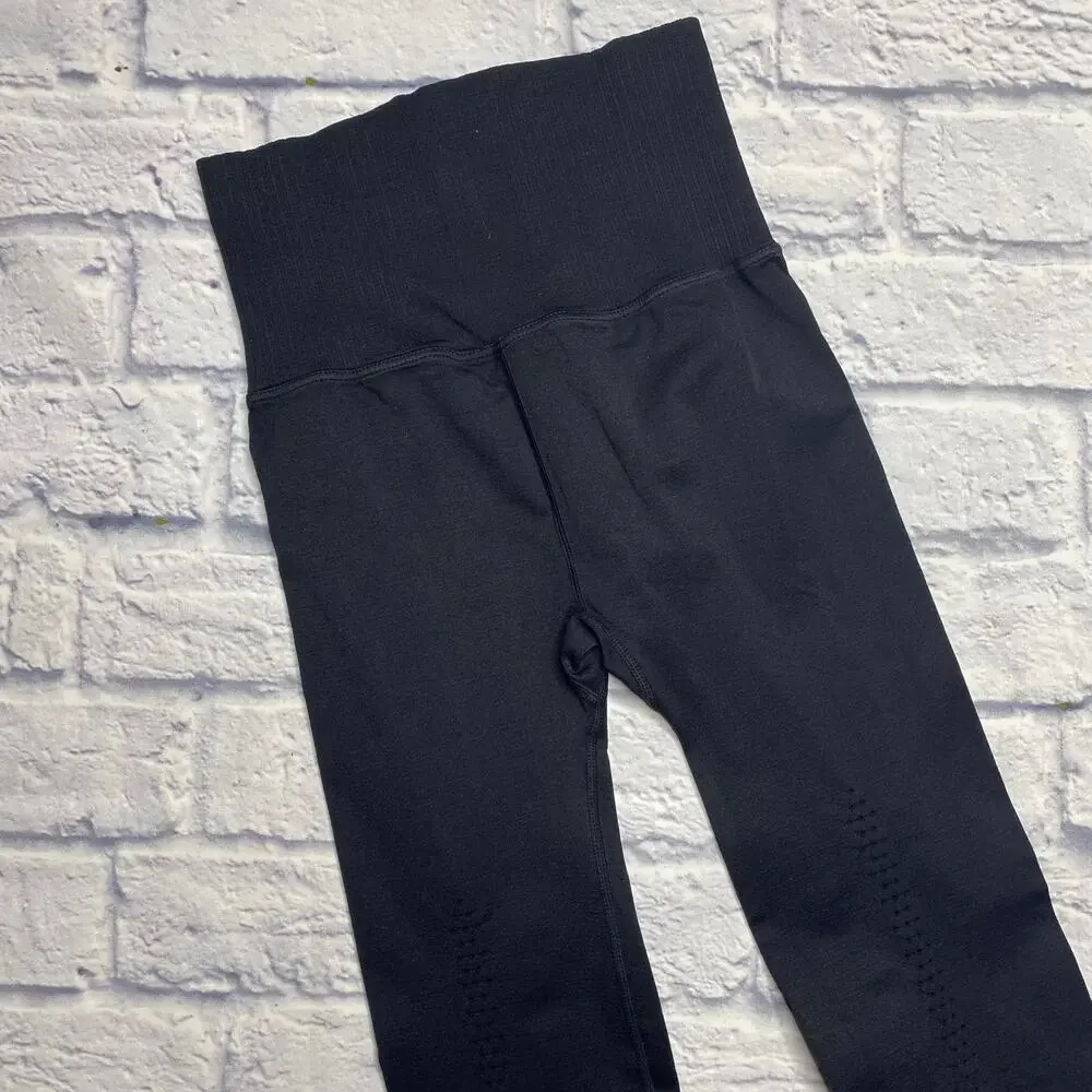 Free People Good Karma Leggings in Washed Black